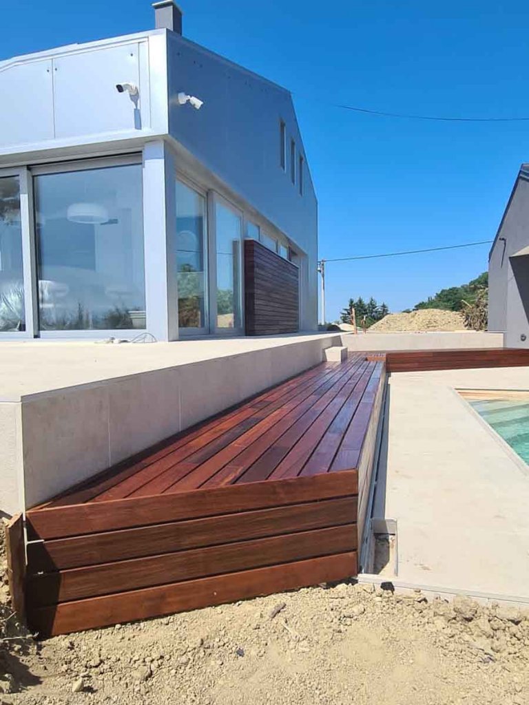 IPE Lapacho drvo decking zid i klupa Varazdin Breg 6