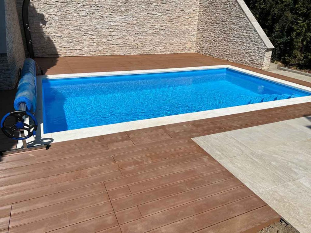 WPC Decking Milk Brown - bazen Remete Zagreb